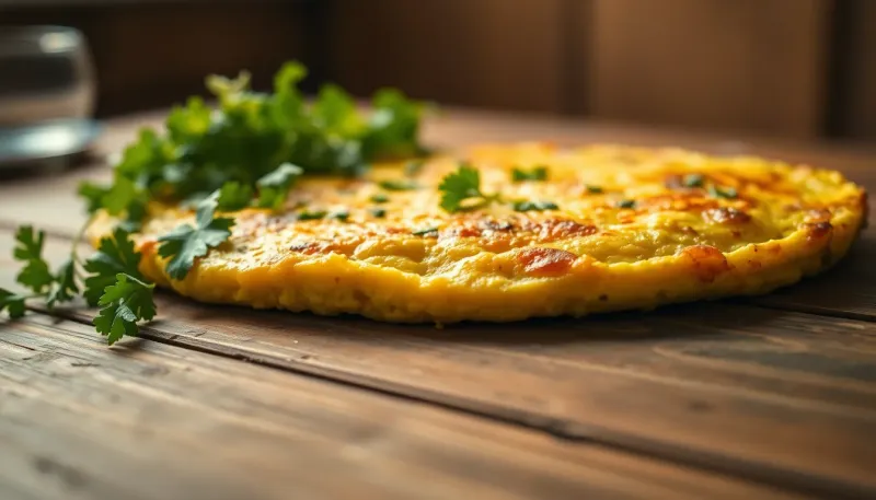 Frittata con aglio fresco: la ricetta veloce per un piatto morbido e profumato