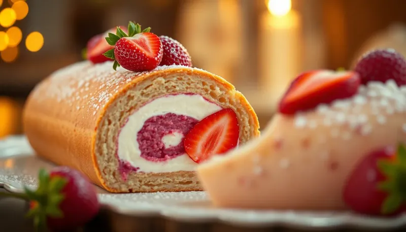 Rotolo alle fragole: la ricetta scenografica per un dolce che sorprende