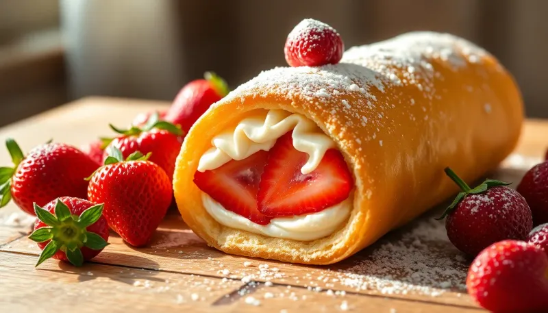 Rotolo Mimosa : la recette gourmande aux fraises et à la crème qui émerveille