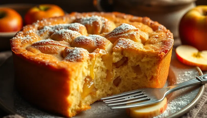 Torta 12 cucchiai alle mele : la ricetta cremosa senza bilancia da provare assolutamente